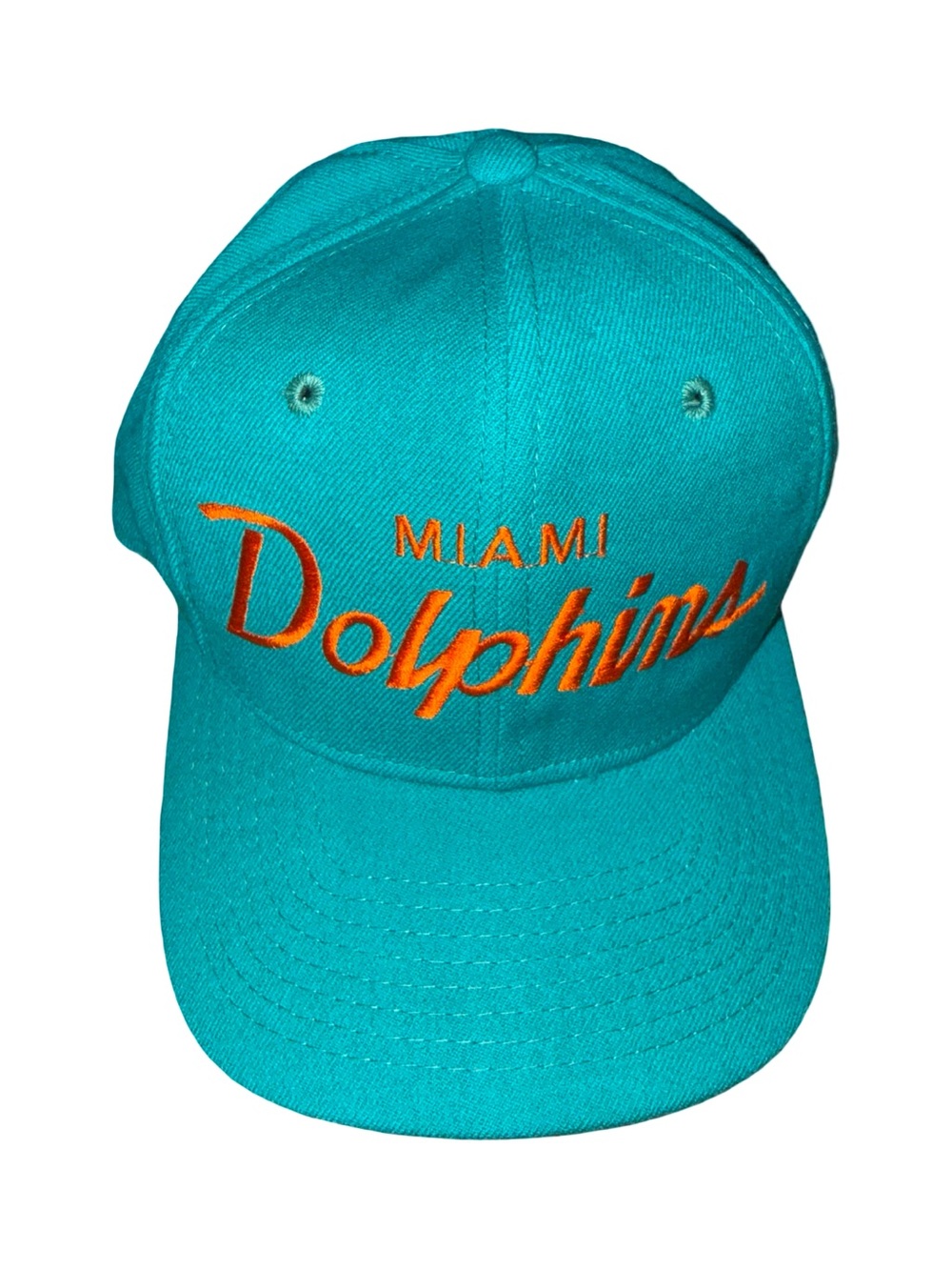 Vintage sports specialties Miami dolphins script 100% wool SnapBack
